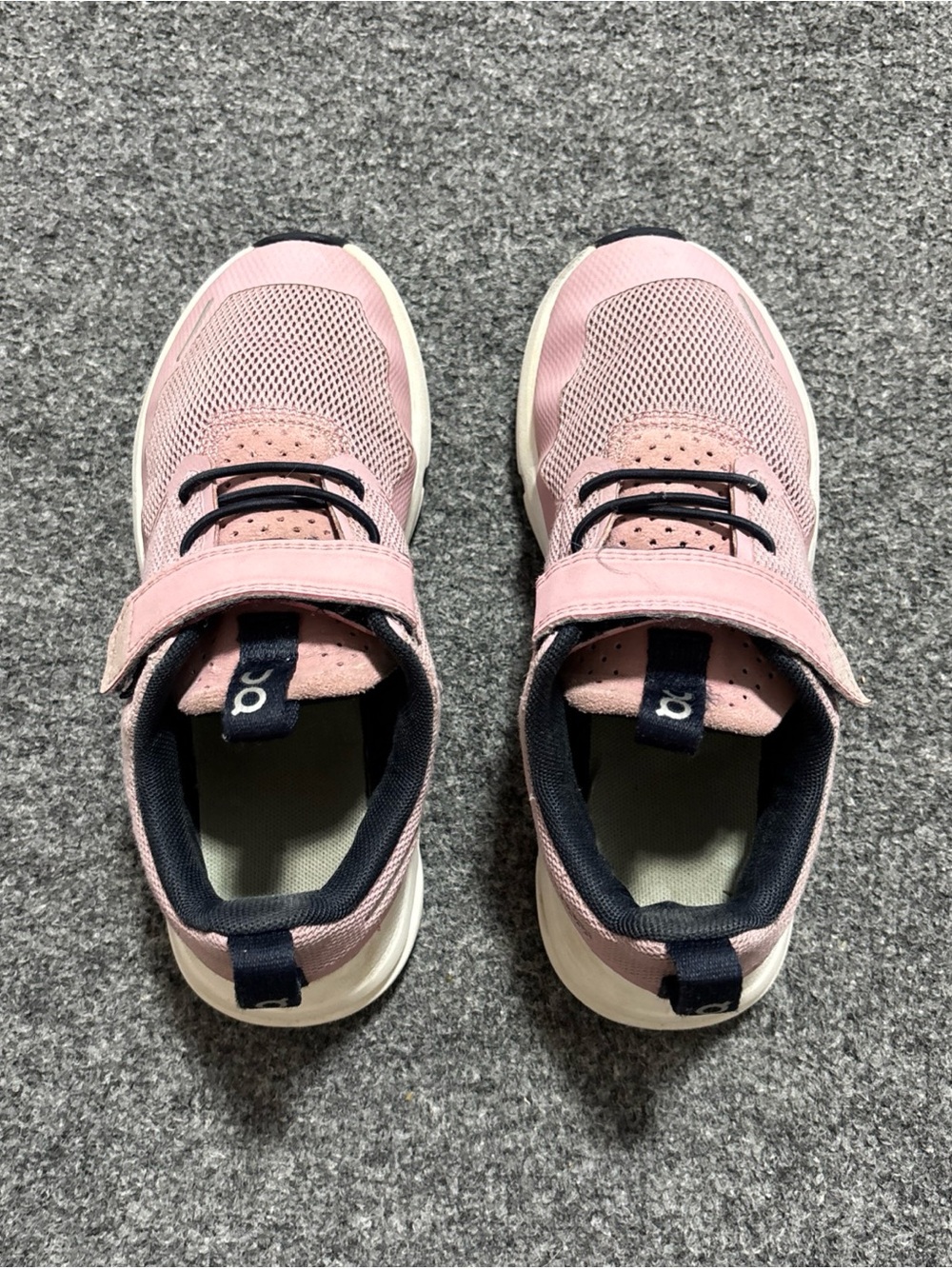 On Running Kids Blush Pink Mesh Strap Sneakers - Picture 5 of 6